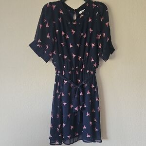 Jessy B Navy Bird‎ Dress XL